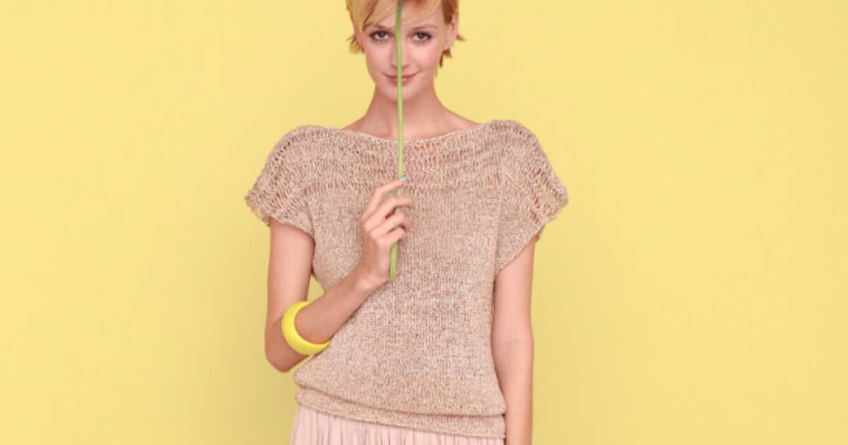 Tricotez avec style : le pull tube à manches courtes