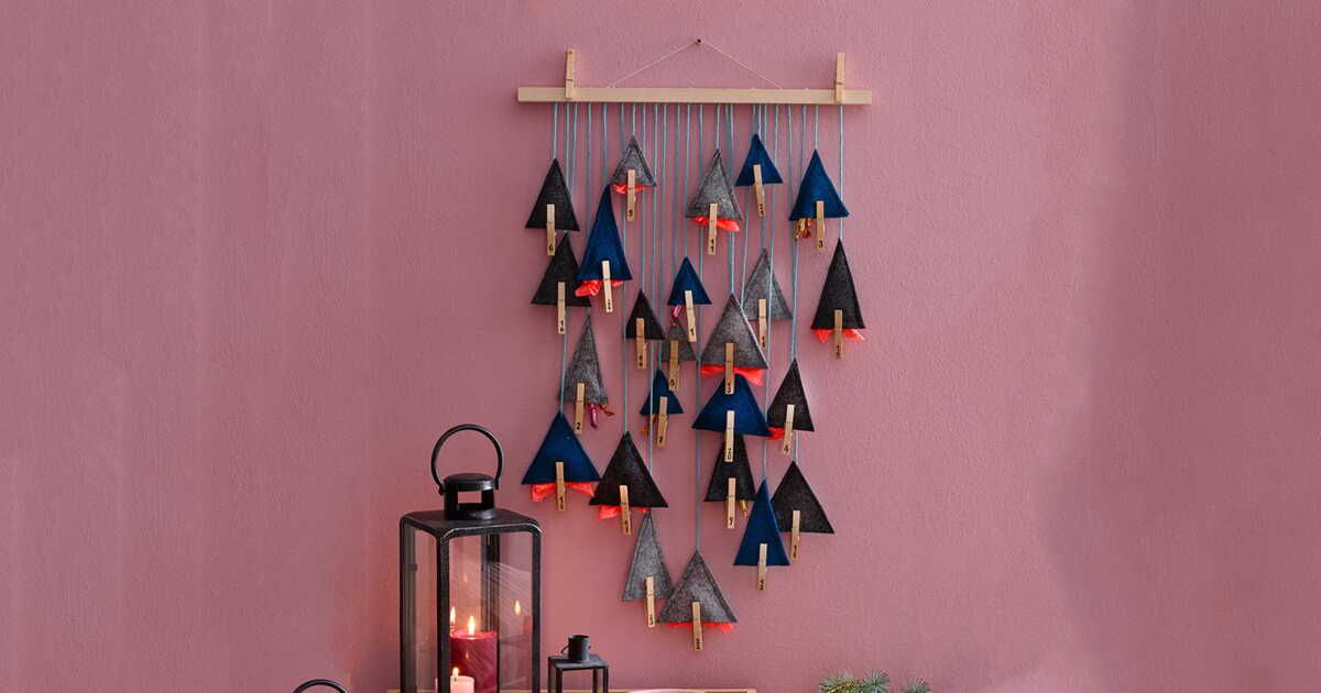 créez votre calendrier de l'avent suspendu pour des fêtes mémorables