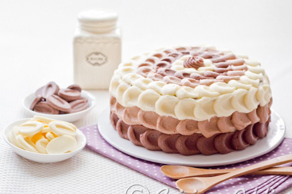 Un délice au chocolat en trois couches