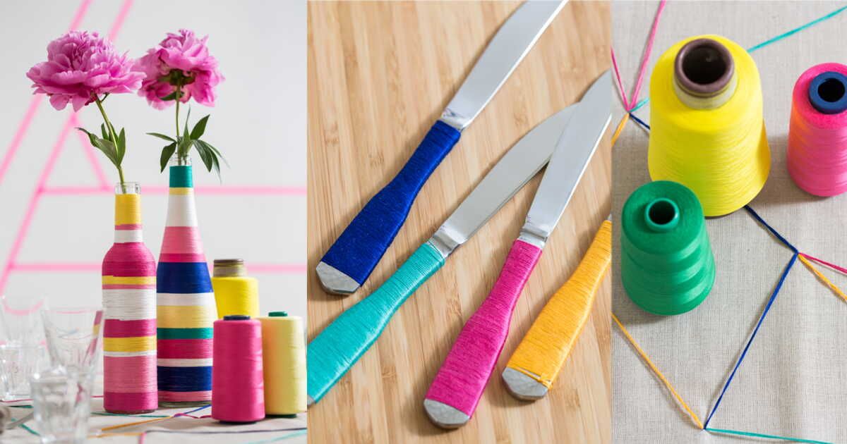 Transformez vos vases avec du fil