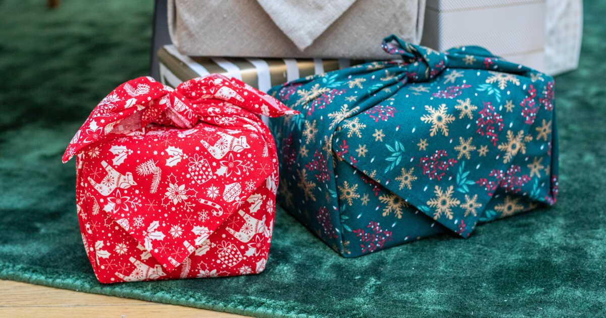Emballage écolo : découvrez le furoshiki pour un Noël durable