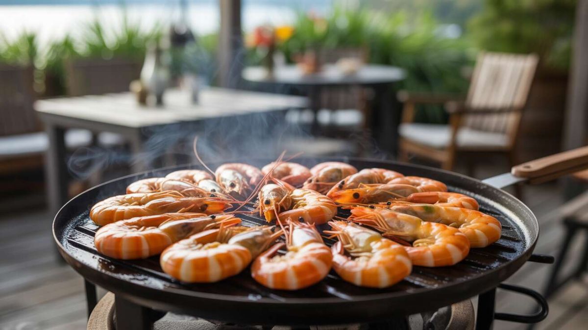 Les secrets d'une cuisson parfaite des crevettes à la plancha en 5 minutes