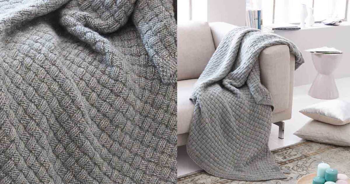 Le plaid chiné au point fantaisie