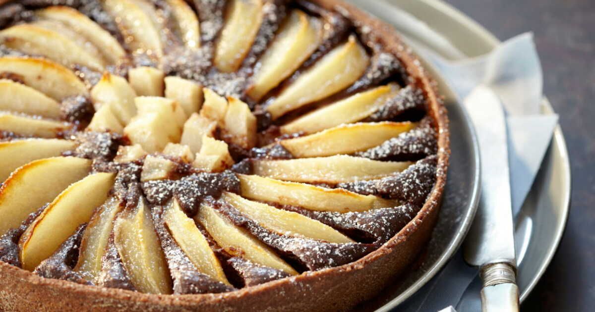 L'alliance parfaite : tarte amandine poire-chocolat