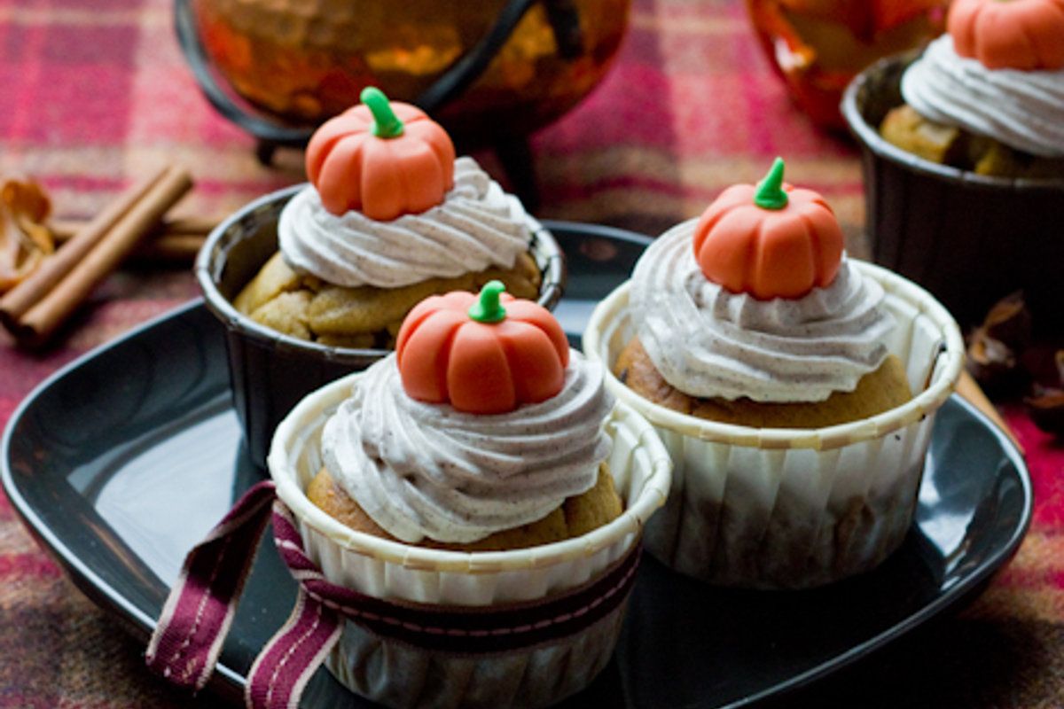 Des cupcakes citrouille et chocolat pour un halloween délicieux