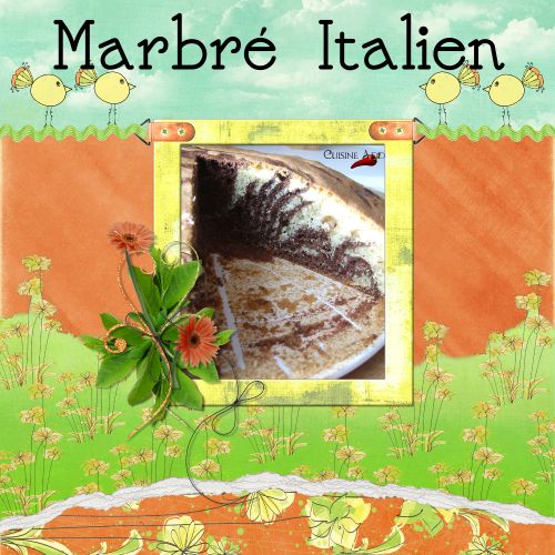 Gâteau marbré italien
