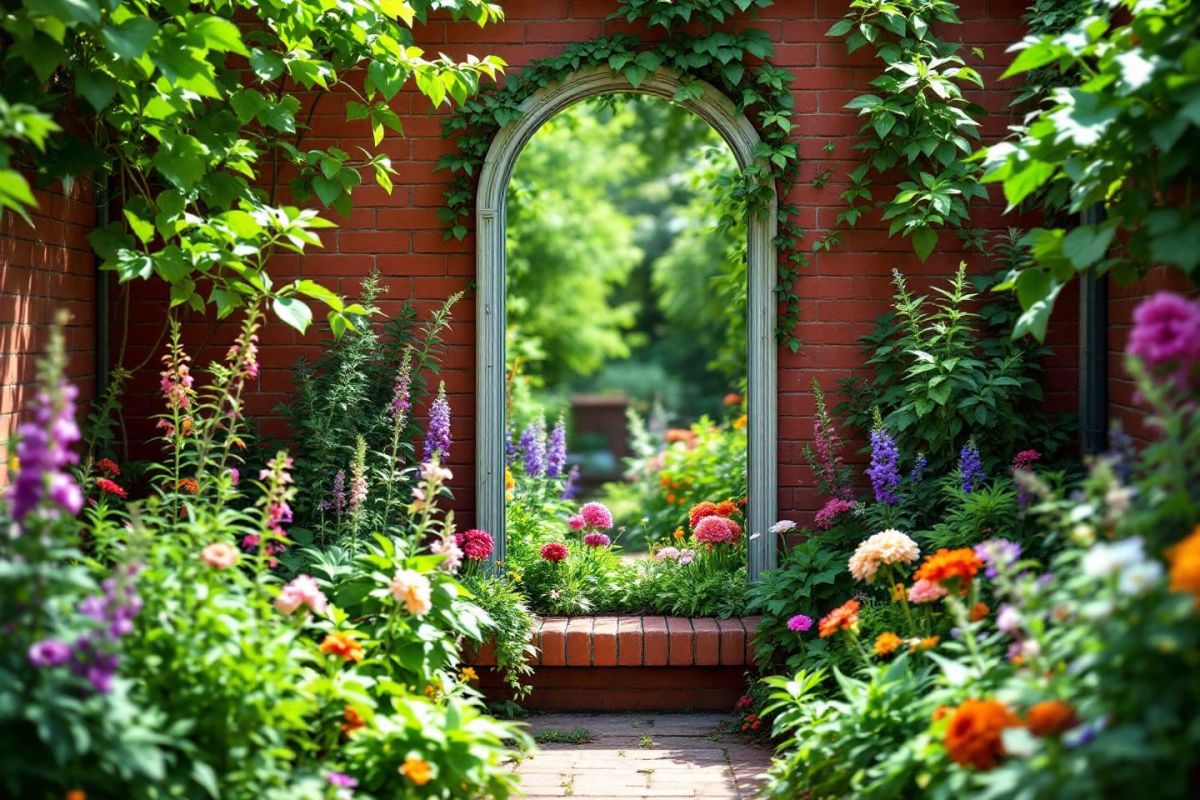 Agrandir son jardin urbain : la magie des miroirs cet été