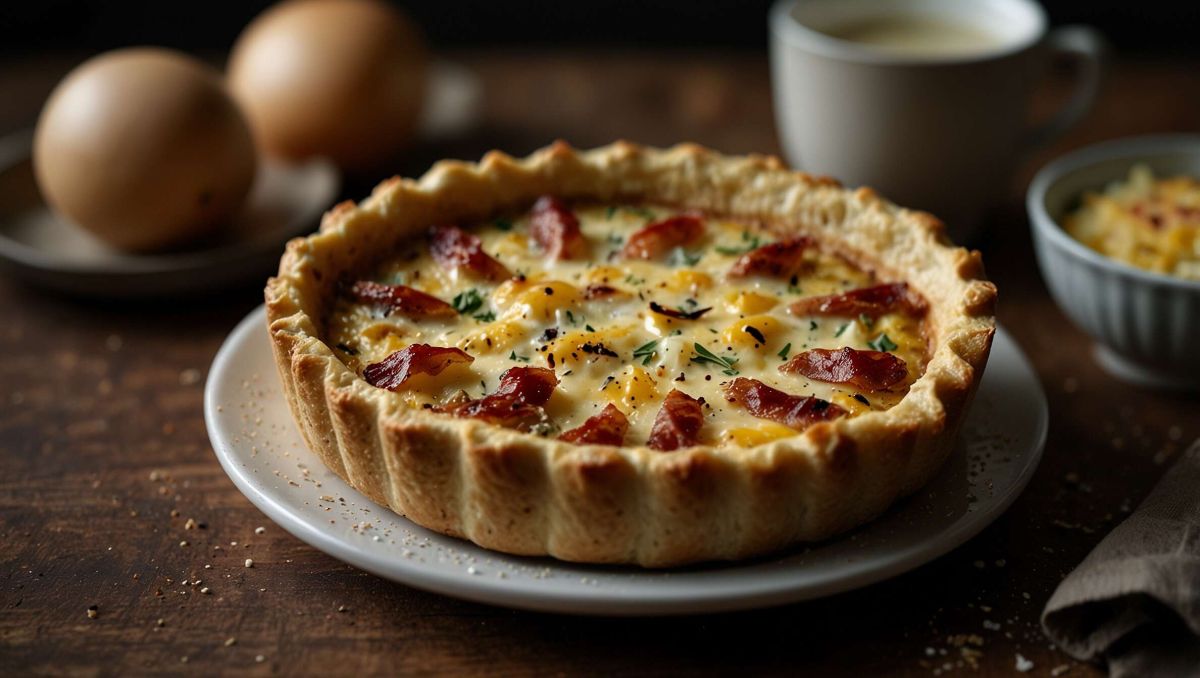 une quiche aux endives et lardons, un délice à partager