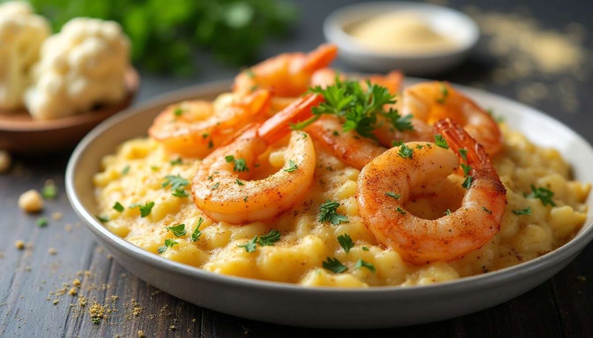 Découvrez le gratin léger de chou-fleur aux crevettes qui ravira vos papilles