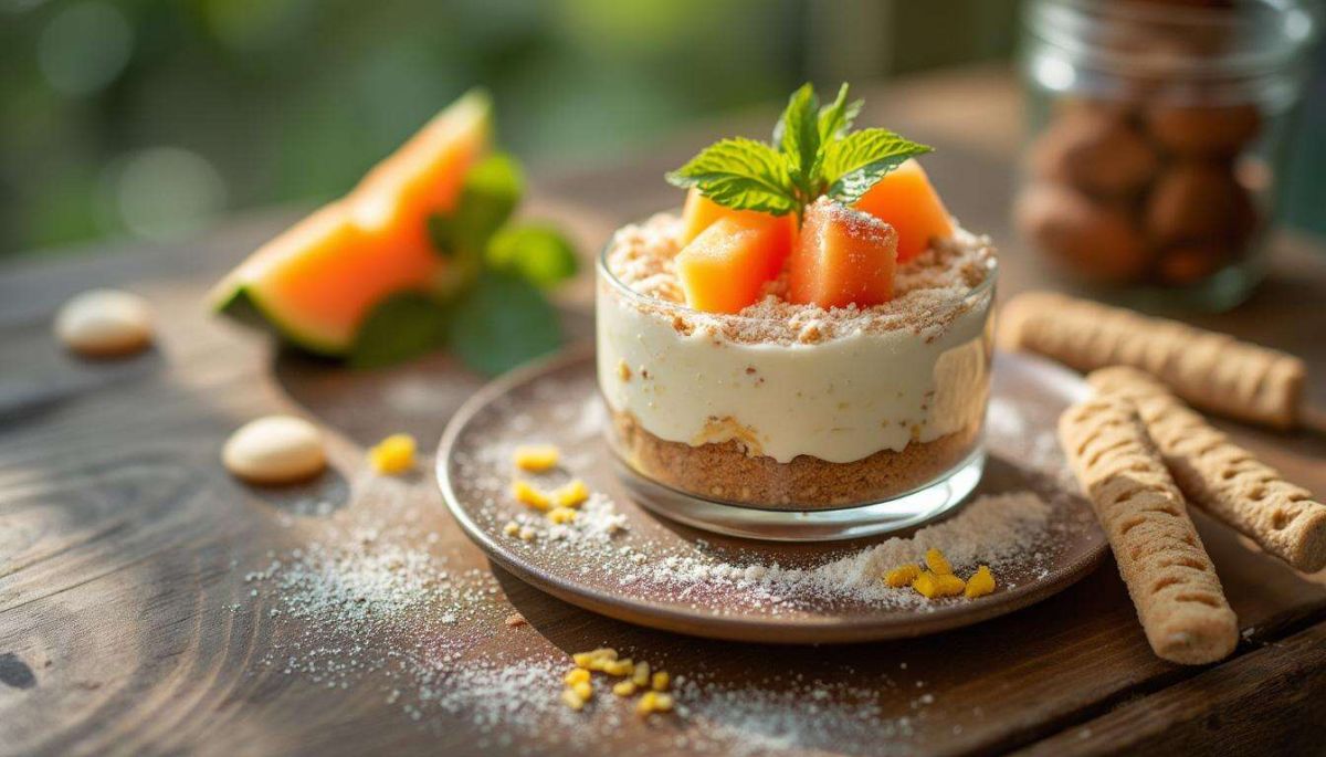 Un tiramisu léger au melon pour une touche estivale