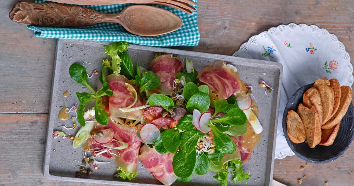 Un délice revisité : la salade de museau aux câpres