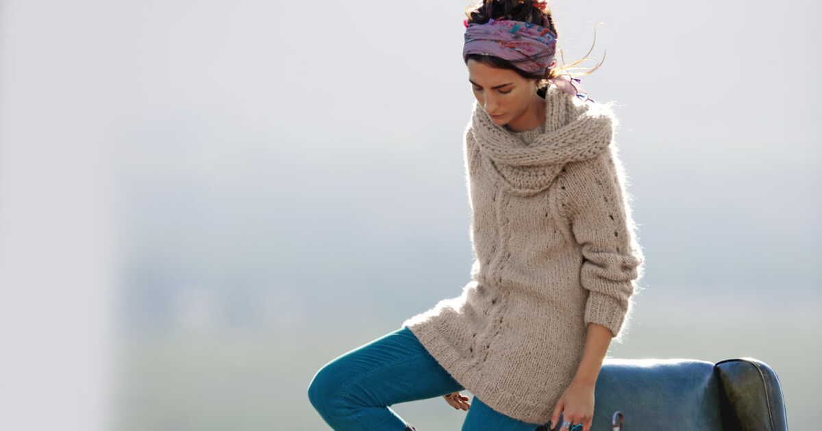 Je réalise un pull à col boule