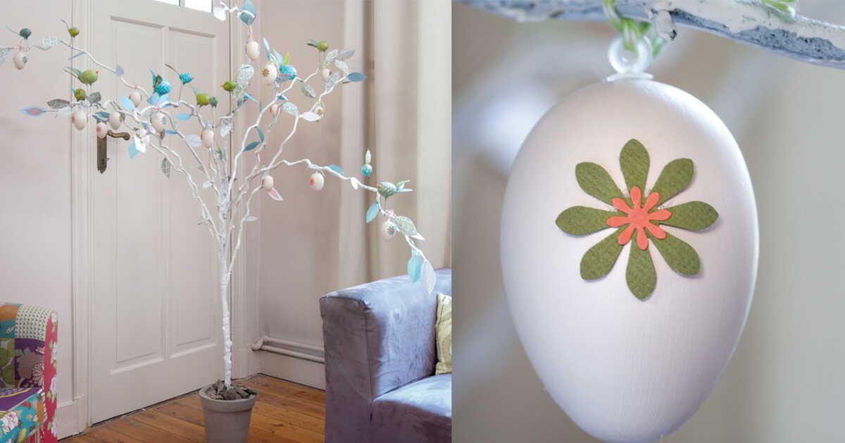 Un arbre en bois : l'atout déco tendance pour célébrer Pâques