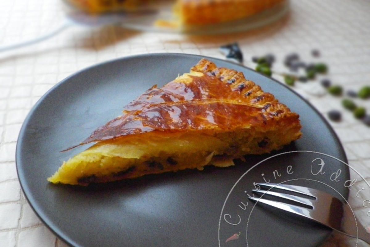Galette des rois à la pistache et chocolat