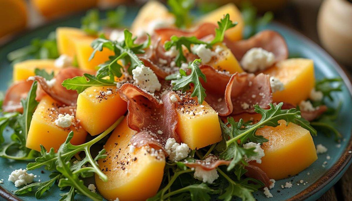 la salade de melon, jambon cru et fromage de brebis : une tentation estivale