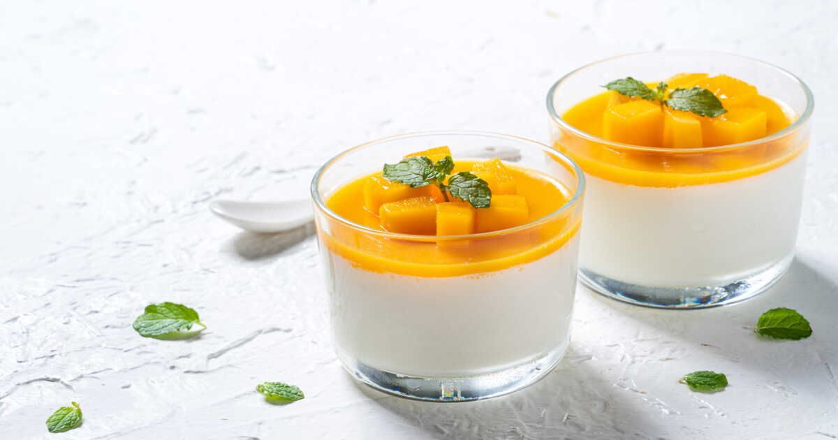 la panna cotta à la mangue, un délice raffiné pour la saint-valentin