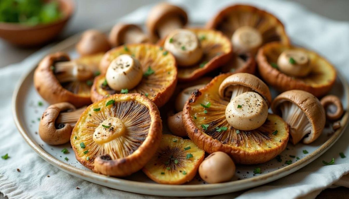 Des champignons farcis révélateurs de saveurs à l'airfryer
