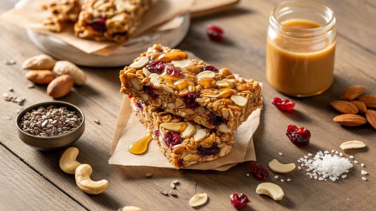 La recette légère de barres de granola aux cranberries et fruits secs à dévorer