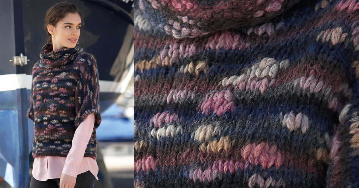 Le pull col boule manches kimono