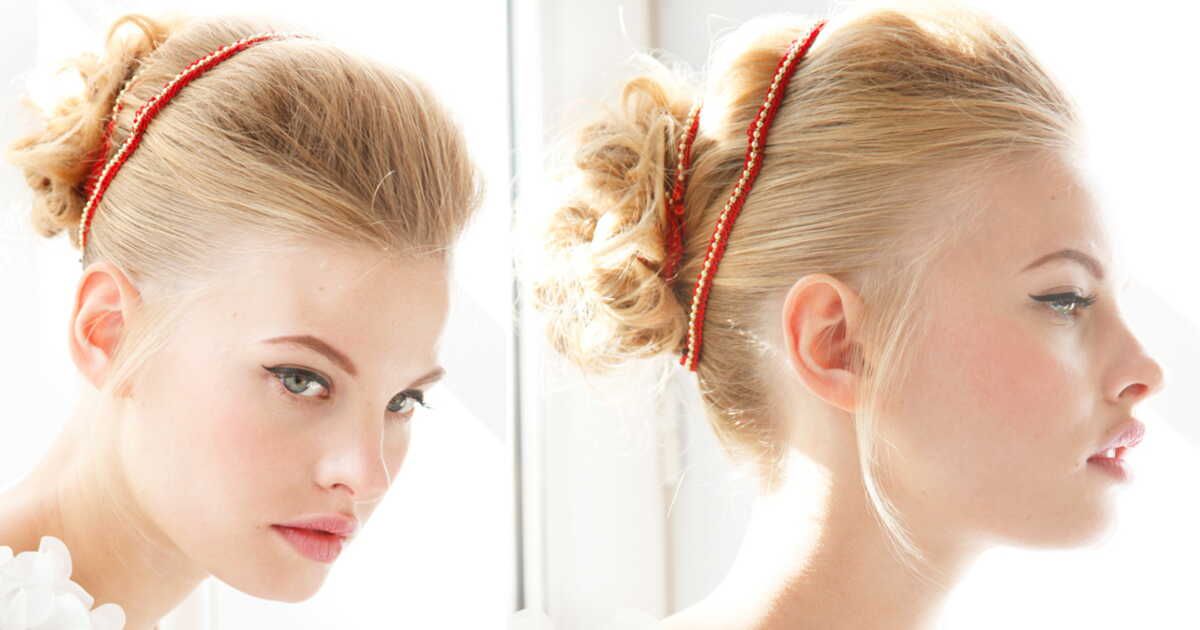 Élégance capillaire : sublimez votre chignon avec un headband en dentelle