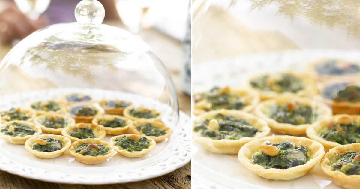 Mini-quiches aux légumes verts